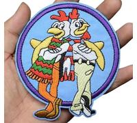 Los Pollos Hermanos Chicken Logo Sign Better Call Saul Goodman Breaking Bad TV Show 3.8" Iron On Embroidered Patch for Clothing