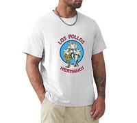 Los Pollos Hermanos T-Shirt Unisex Shirt Graphic Mens Basic Short Sleeve Cotton Casual Tee White 3XL