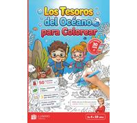 Los Tesoros del Océano para Colorear: Libro para colorear y de actividades creativas: juegos, laberintos y aventuras submarinas.