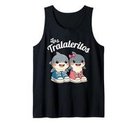 Los Tralaleritos Italian Brainrot Meme Cute Shark Lover Kids Tank Top