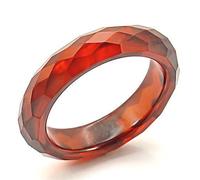 LOS070 - Stone Ring with AAA Grade CZ in Garnet, Metal, No Gemstone