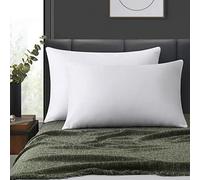 LOSAFEFE 100% Cotton Zippered Pillow Cases Queen Size Set of 4, Super Soft & Breathable Pillow Protectors with Zipper, White Pillow Case Covers 20x30 Inches