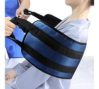 LOSCHEN 110cm Patient Transfer Belt, Padded Bed Transfer Care Belt for Disabled, Elderly, Seniors, Injured - Safe Turning Aid Movement Off Car, Wheelchair, Bed (Blue)