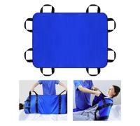 LOSCHEN Transfer Sheet,Patient Transfer Board with Eight Handles,Suitable for Obese People,Elderly People and Patients who Need to be transferred (100 * 148cm,Navy Blue)
