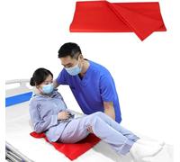 LOSCHEN Tubular Slide Sheet for Elderly Transfer, Washable Reusable Flat Slide Sheet, Transfer Slide to Moving Elderly for Cars, Bed and Home Care (red, 40 * 60cm)