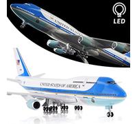 Lose Fun Park 1:130 Scale Large Model Airplane Air Force One Boeing 747 Plane Models Diecast Airplanes with LED Light for Collection or Gift