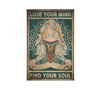 Lose Your Mind Find Your Soul Hippie Soul Print For Vintage Yoga Girl Gift Vintage Hippoe Peace Colorful Canvas Wall Art Posters And Prints Room Aesthetic Bedroom Office Decor 12x18inch(30x45cm)