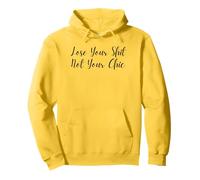 Lose Your Shit Not Your Chic Funny Cursive Feminism Design Pullover Hoodie