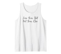Lose Your Shit Not Your Chic Funny Cursive Feminism Design Tank Top