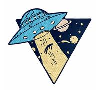 Loser Get in UFO Alien X File Patch Embroidered Applique Badge Iron On Sew On Emblem