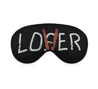 Loser Lover Sleep Eye Mask Soft Eye Covers Blocking Lights Blindfold with Adjustable Strap for Travel Nap