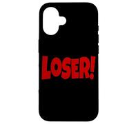 LOSER THE WORD LOSER ON A TEE DESIGN THAT SAYS LOSER Case for iPhone 16