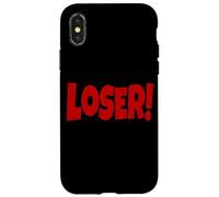 LOSER THE WORD LOSER ON A TEE DESIGN THAT SAYS LOSER Case for iPhone X/XS