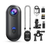 Losfom Z10 4K Action Camera, 128GB Wearable Sports Camera with Waterproof Case, Magnetic Clip, and Quick-Mount Accessories, Small Body Cam for Cycling, Diving, Travel, and Outdoor Adventures