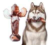 LosFong Cactus Dog Chew Toys for Aggressive Chewers, Real Beef Flavor, Tough Nylon Indestructible Chew Toys for Dogs Under 90lbs, 7 Inch, Ultra-Durable, Long Lasting