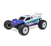 Losi 1/18 Mini-T 2.0 2S 2 Wheel Drive RTR Brushless Stadium Truck Battery & Charger Included Blue LOS-1056T2