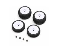Losi 1/24 Micro-B 2WD RC Buggy Mounted Tyres Wheels White Z-LOS-1763