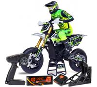 LOSI 1/4 Promoto-SM FXR Supermoto Remote Controlled Motorcycle RTR with Flywheel Stabi Shock Absorber 3 Riding Modes Brushless Chain Drive Clutch Including Battery and Charger