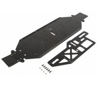 Losi DBXL-E Chassis with Brace Plate 4mm Black Z-LOS251050