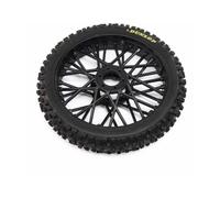 Losi Dunlop MX53 Front Tyre Mounted 1/4 Promoto-MX Black Z-LOS46004