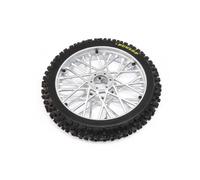 Losi Dunlop MX53 Front Tyre Mounted 1/4 Promoto-MX Chrome Z-LOS46006