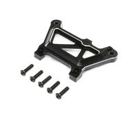 Losi Front Top Plate, Aluminum, Black: DBXL-E 2.0 LOS351018