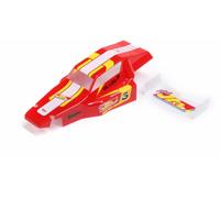 Losi Mini JRX2 1/16 RC Buggy Body and Wing Red Z-LOS210026