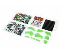 Losi Promoto-MX 1/4 RC Motorcycle Bodyshell Green with Wraps Z-LOS260002