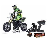 LOSI 1/4 Promoto-SM FXR Supermoto Remote Controlled Motorcycle RTR with Flywheel Stabi Shock Absorber 3 Riding Modes Brushless Chain Drive Clutch Including Battery and Charger