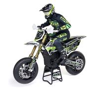 LOSI 1/4 Promoto-SM FXR Supermoto Remote Controlled Motorcycle RTR with Flywheel Stabi Shock Absorber 3 Riding Modes Brushless Chain Drive Clutch without Battery and Charger