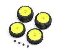 Losi Tires & Wheels Mounted, Yellow: Micro-B LOS-1762