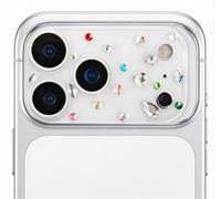 Losin Compatible with iPhone 17 Pro Bling Camera Lens Protector, Fashion Colorful Glitter Rhinestone 9H Glass Anti-Scratch & 3D Full Cover for Girls and Women, Multiple Crystal