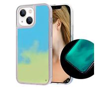 Losin Fluorescent Case Compatible with iPhone 14 Quicksand Case Liquid Glow Sand Phone Case Luxury Glow in The Darkness Noctiluncent Liquid Luminous Sand Fashion Luxury Cover for Women and Men