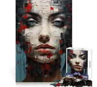 Losing Faith 1000 Piece Jigsaws for Teenagers Puzzle DIY Fun Bright Hue Pattern Build Wall Accent (38x52cm)
