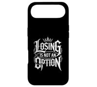 Losing Is Not an Option Crown Typography Motivational Case for iPhone Air