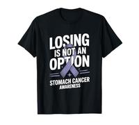 Losing is Not an Option Stomach Cancer Ribbon Awareness T-Shirt