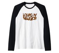 Losing My Religion Red Graffiti Street Art Design Raglan Baseball Tee