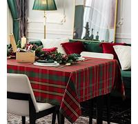LOSIVISHE Plaid Table Cloth for Christmas 60x102 inch - Waterproof Holiday Decor Rectangle Tablecloth - Thanksgiving Fall Table Covers for Family Dinner Perfect for Parties, Picnic Dinner and Banpuet