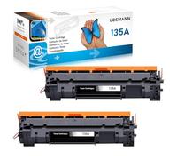 LOSMANN 135A Toner with Chip Compatible with HP 135A W1350A for HP Laserjet MFP M234dw M234sdw M234sdn M234dwn M209dw M209dwn M234 M209 135X W1350X (2 Black)