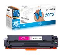 LOSMANN 207X W2213X with Chip Toner Compatible with HP 207X 207A W2213A Replacement for HP Color Laserjet Pro MFP M283fdw M255dw M282nw M283fdn M255nw (Magenta)