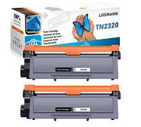 LOSMANN Compatible Toner Cartridge Replacement for Brother TN2320 for Brother DCP-L2500D L2520DW L2540DN L2560CDN L2560CDW L2560DN L2700DW MFC-L2701 L2700DN L2701DW L2703DW L2720DW L2740CW (2 Black)