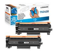 LOSMANN Compatible Toner Cartridge Replacement for Brother TN2420 TN2410 for Brother MFC-L2710DW HL-L2350DW DCP-L2530DW HL-L2370DN DCP-L2510D HL-L2375DW HL-L2310D MFC-L2730DW L2550DN (2 Black)