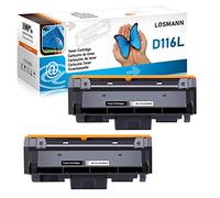 Losmann Compatible Toner Replacement for Samsung MLT-D116L D116S for Xpress SL-M2825DW M2825ND M2830DW M2835DW M2870FD M2870FW M2871FW M2875DW M2875FD M2875FW M2875ND M2876 M2885FW (2 Black)