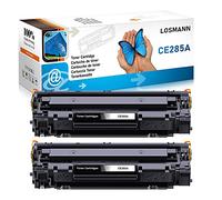 LOSMANN Toner Cartridge Replacement for HP 85A CE285A Compatible with Laserjet Pro M1136 M1130 M1132 M1134 M1212 M1212NF M1213NF M1132MFP M1217NFW M1134MFP M1136MFP P1102W P1102 P1100 P1106 (2 Black)