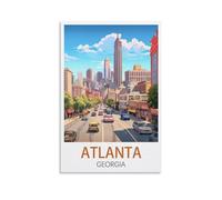 LOSNABO Atlanta Georgia Vintage Travel Posters 08x12inch(20x30cm) Canvas Wall Poster And Art Picture Print Modern Home Bedroom Decor