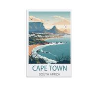 LOSNABO Cape Town South Africa Vintage Travel Poster 24x36inch(60x90cm) Canvas Wall Poster And Art Picture Print Modern Home Bedroom Decor