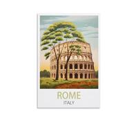 LOSNABO Rome Italy Vintage Travel Poster 08x12inch(20x30cm) Canvas Wall Poster And Art Picture Print Modern Home Bedroom Decor