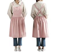 losofar Women Girls Vintage Apron Gardening Works Cross Back Pinafore Dress