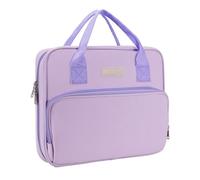 Losong Bible Book Case for Women with Durable Handle Church Organizer Purple 12.2" x 9.8" x 2"
