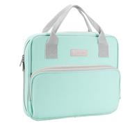 Losong Bible Cover for Women, Large Bible Carrying Book Case with Handle Church Tote for Girls Catholic Gifts, Fits for Study Bible Protective Bag Light Blue